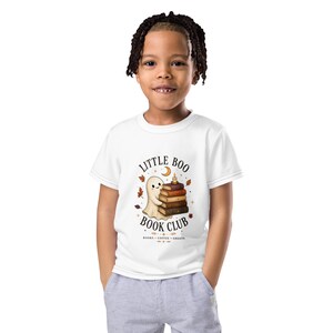 Ghost Toddler Shirt, Book Lover Kids Tee, Cute Bookish Halloween Shirt, Toddler Book Club Gift, Spooky Reader Tee