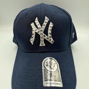 New York Yankees Crystal Hat – MLB Bedazzled Rhinestone Cap