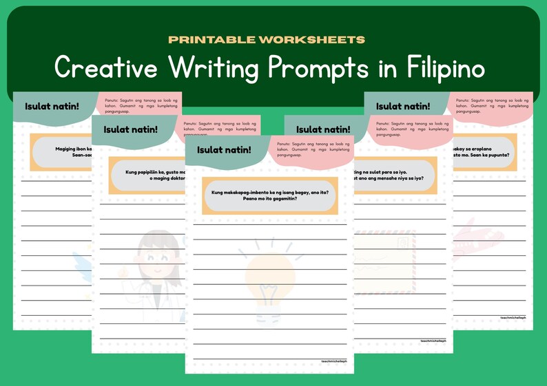 Creative Writing Prompts in Filipino - Etsy