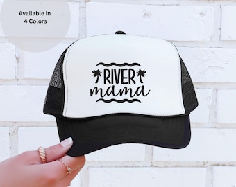 Czapka River Mama Trucker | Czapka nad jezioro | Czapka Summer Mama | Czapka na łódkę | Czapka na wycieczkę rzeką | Czapka wakacyjna dla mam