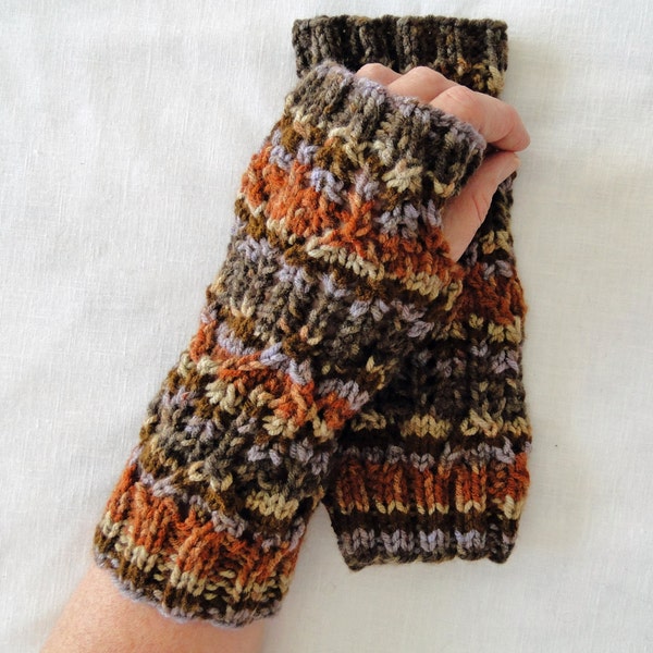 Fingerless Arrow Head Autumn Wrist Warmers