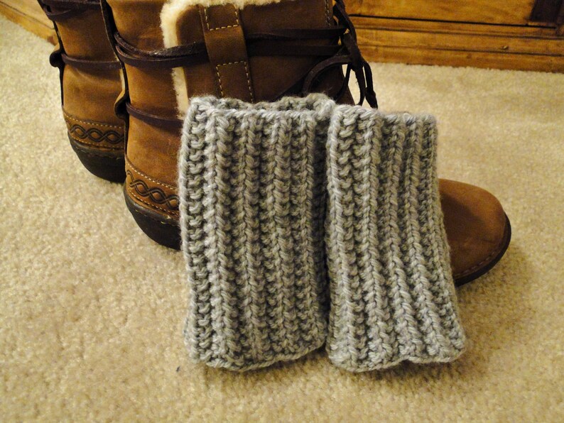 PDF PATTERN Knit Boot Cuff Leg Warmers for Teens or Adults in Etsy