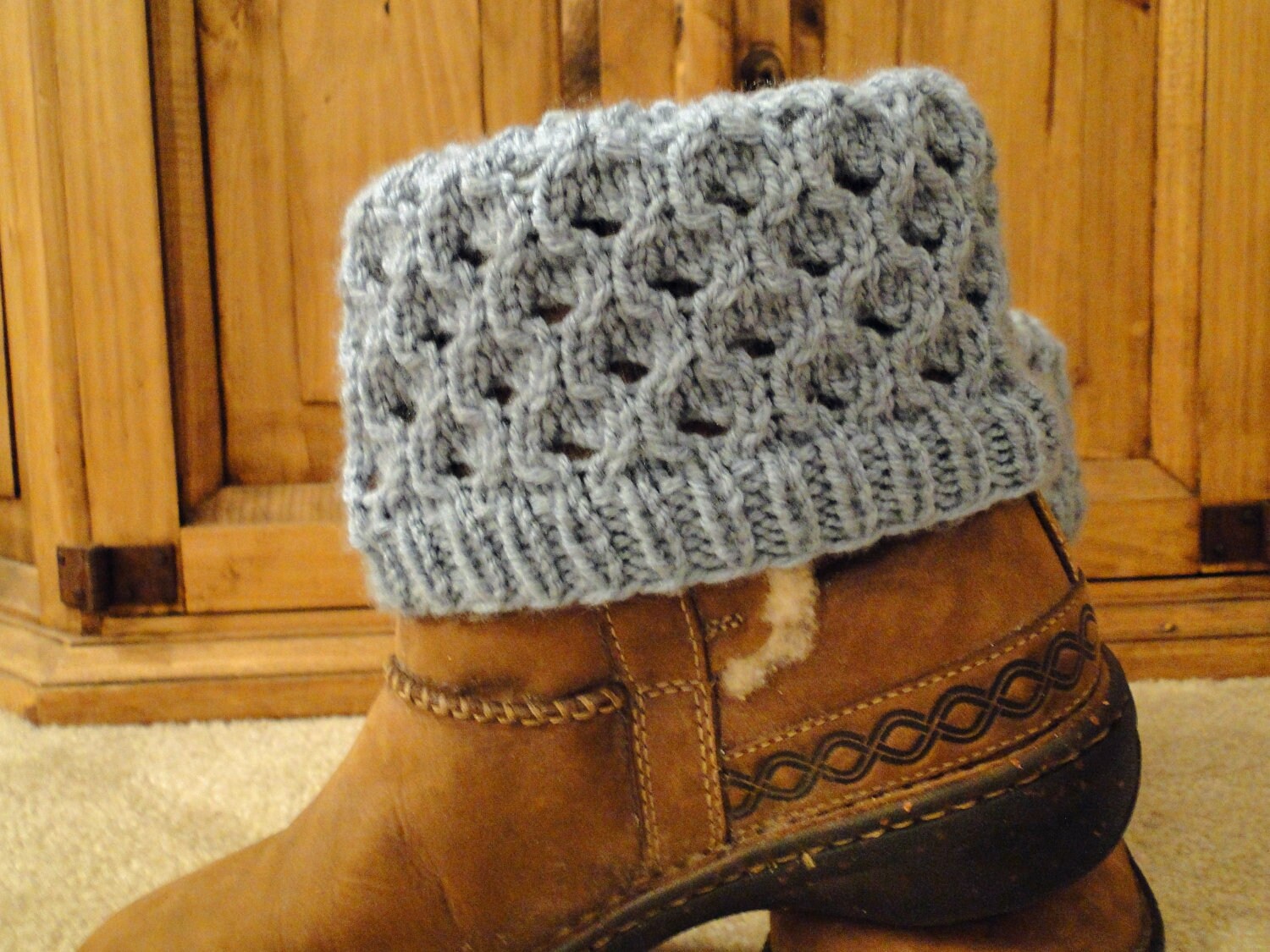 PDF Pattern Knit Boot Cuff Leg Warmers for teens or adults in Etsy