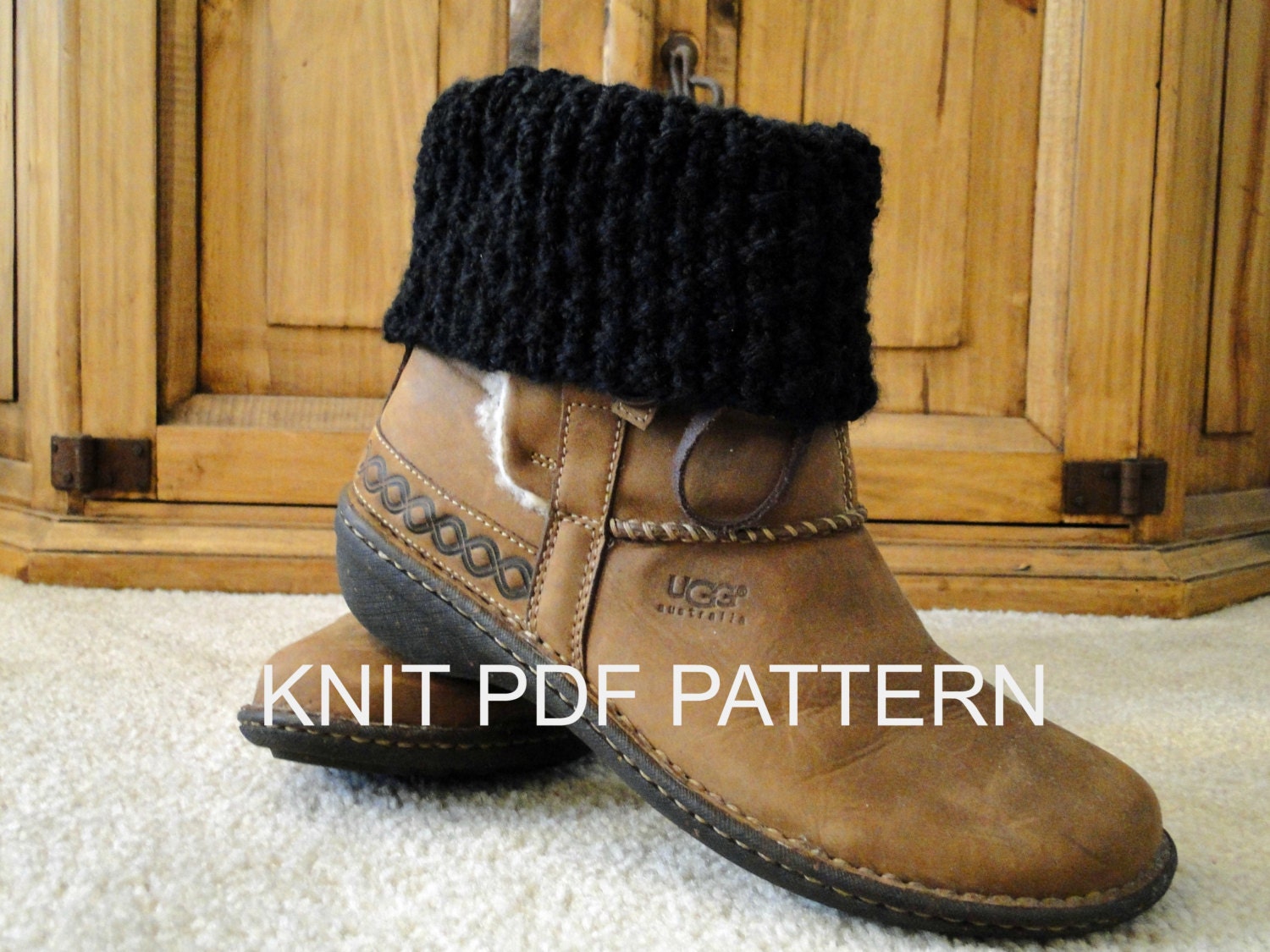 PDF PATTERN Knit Boot Cuff Leg Warmers for teens or adults in Etsy