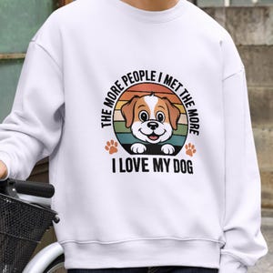 Diseño de sublimación con frase divertida sobre perros: "Amo a mi perro". Descarga digital para camisetas, sudaderas, tazas y regalos para amantes de las mascotas.