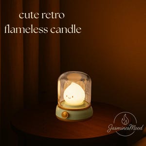 Retro rechargeable flame candle
