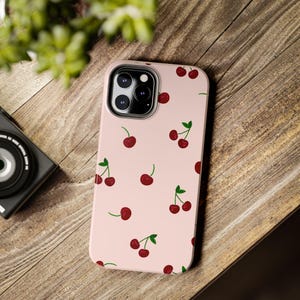 Cherry Phone Case - Cute Red Cherry Pattern Case | Aesthetic iPhone Case | Summer Fruit Design | Trendy Y2K Phone Cover
