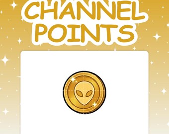 Channel Points | "Alien Coins" Viewer Reward Icon for Twitch Streaming