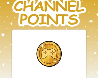Channel Points | "Gaming Coins" Viewer Reward Icon for Twitch Streaming