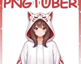 PNGTuber | Kistune 2D Vtuber Model for Twitch & YouTube Streaming, Veadotube Ready - MIKU