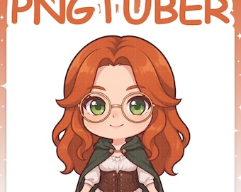 PNGTuber | Adventurer 2D Vtuber Chibi Model for Twitch & YouTube Streaming, Veadotube Ready - AKI