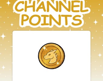 Channel Points | "Dragon Coins" Viewer Reward Icon for Twitch Streaming