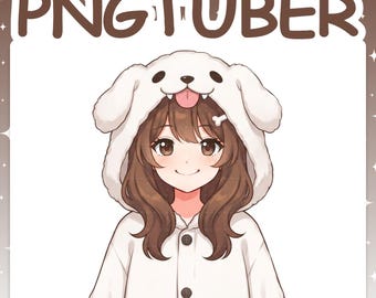 PNGTuber | Dog Girl 2D Vtuber Model for Twitch & YouTube Streaming, Veadotube Ready - MIKU