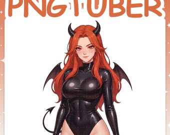 PNGTuber | Succubus 2D Vtuber Model for Twitch & YouTube Streaming, Veadotube Ready - AKI