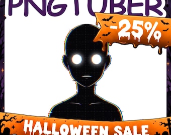 PNGTuber | Glitch 2D Vtuber Model for Twitch & YouTube Streaming, Veadotube Ready - VOID
