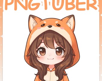 PNGTuber | Fox 2D Vtuber Chibi Model for Twitch & YouTube Streaming, Veadotube Ready - MIKU