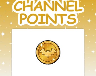 Channel Points | "Bat Coins" Viewer Reward Icon for Twitch Streaming