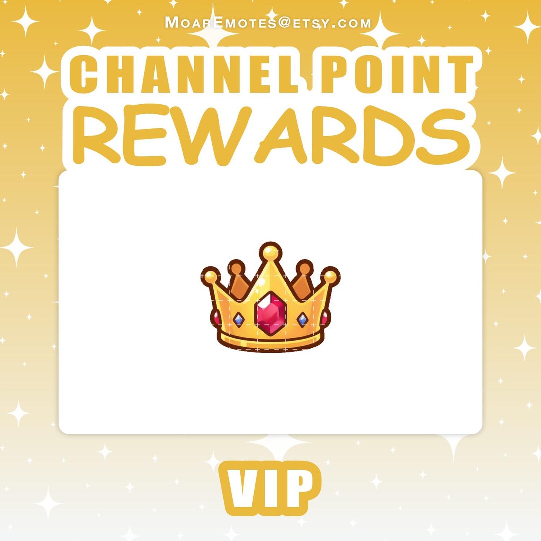Channel Points Rewards | "vip" Redeem Reward Icon for Twitch Streaming ...