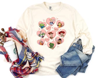 Toy Story Valentines Day Sweatshirt,Be Mine Couple Sweater,Happy Valentine Day Gift, Disney Trip Shirt, Toy Story Movie Characters Sweater