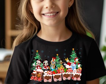 Gingerbread Train Christmas Shirt,Mickey and Friends Holiday Tee,Disney Gingerbread Train Christmas Matching Shirt,Disney Holiday Travel