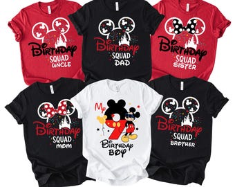 Custom Disney Birthday Shirt,Disney Birthday Girl Shirt,Disney Birthday Group Shirts,Birthday Trip Tee,Disney Family Matching Birthday Tee