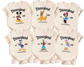 Mickey and Friends Disneyland Shirt,Family Disney Trip Shirt,Disneyland Est 1955 Shirt, Disney All Characters Family Vacation,Family Xmas
