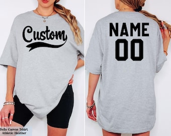 Custom Team Name Jersey Tshirt, Custom Sports Shirt, Family Team Shirt, Matching Team Tshirt, Custom Jersey Shirts, Personalized Group Tee,