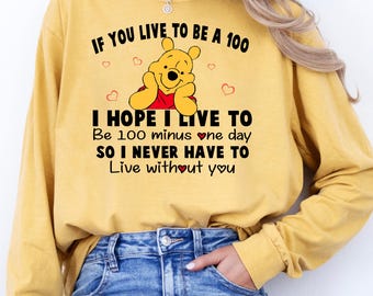Sudadera de Winnie The Pooh para San Valentín, camiseta de Winnie The Pooh, camiseta de Winnie para San Valentín, regalo de Winnie para San Valentín, sudadera con el oso Pooh
