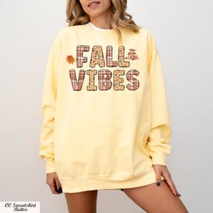 Fall Vibes Sweatshirt, Cozy Fall Sweatshirt ,Cute Fall Vibes Sweater, Women Fall Gift, Cozy Sweater, Autumn Sweater, Thanksgiving Sweater