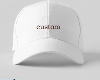 Custom Baseball Hat, Personalized Text Hat, Custom Logo Embroidered Hat, Trucker Hat, Vintage Bachelorette Hats, Custom Business Party Gift