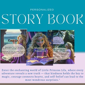 Personalized Story Book for Kids-Custom Name Princess Story Book