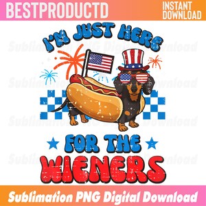 4. Juli Hund hier für Wieners Dackel Hotdog Png, Amerika 4. Juli Hotdog Png, Hotdog Png, Girly 4. Juli Wiener Png, Instant Download