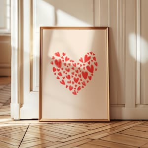 Decorazione da parete con scritta "Love", stampa d'amore, poster alla moda, poster per San Valentino, arte da parete femminile, arte alla moda, stampa da parete romantica, stampa estetica