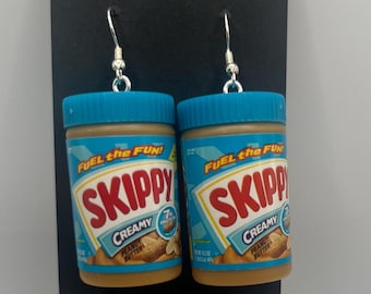 Mini Brands Skippy Peanut Butter Earrings: Quirky Snack Jewelry