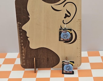 Mini Brands Frisbee Inspired Earrings – Wham-o Frisbee, Handmade Quirky Jewelry