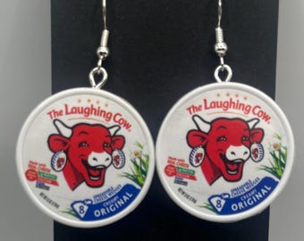 Mini Brands Food Earrings: Quirky The Laughing Cow Earrings