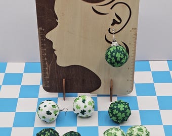 St. Patrick's Day Spheres Inspired Holiday Earrings – Quirky Earrings
