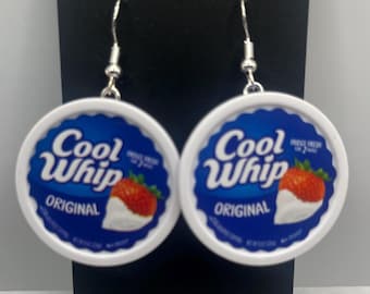 Cool Whip Earrings – Mini Brands Food, Quirky Fun Fashion