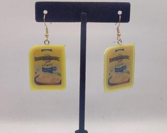 Mini Brands Leerdammer Cheese Earrings – Quirky Foodie Jewelry