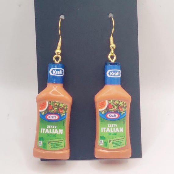 Mini Brands Kraft Italian Dressing Earrings  Foodie Earrings - Etsy Israel