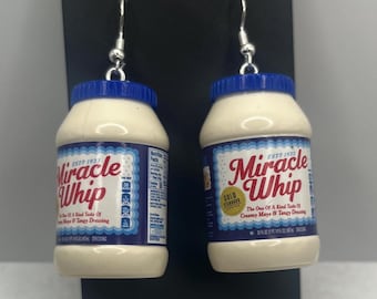 Miracle Whip Mini Brands Inspired Earrings – Silly Accessories for Anyone Who Loves Fun Fashion