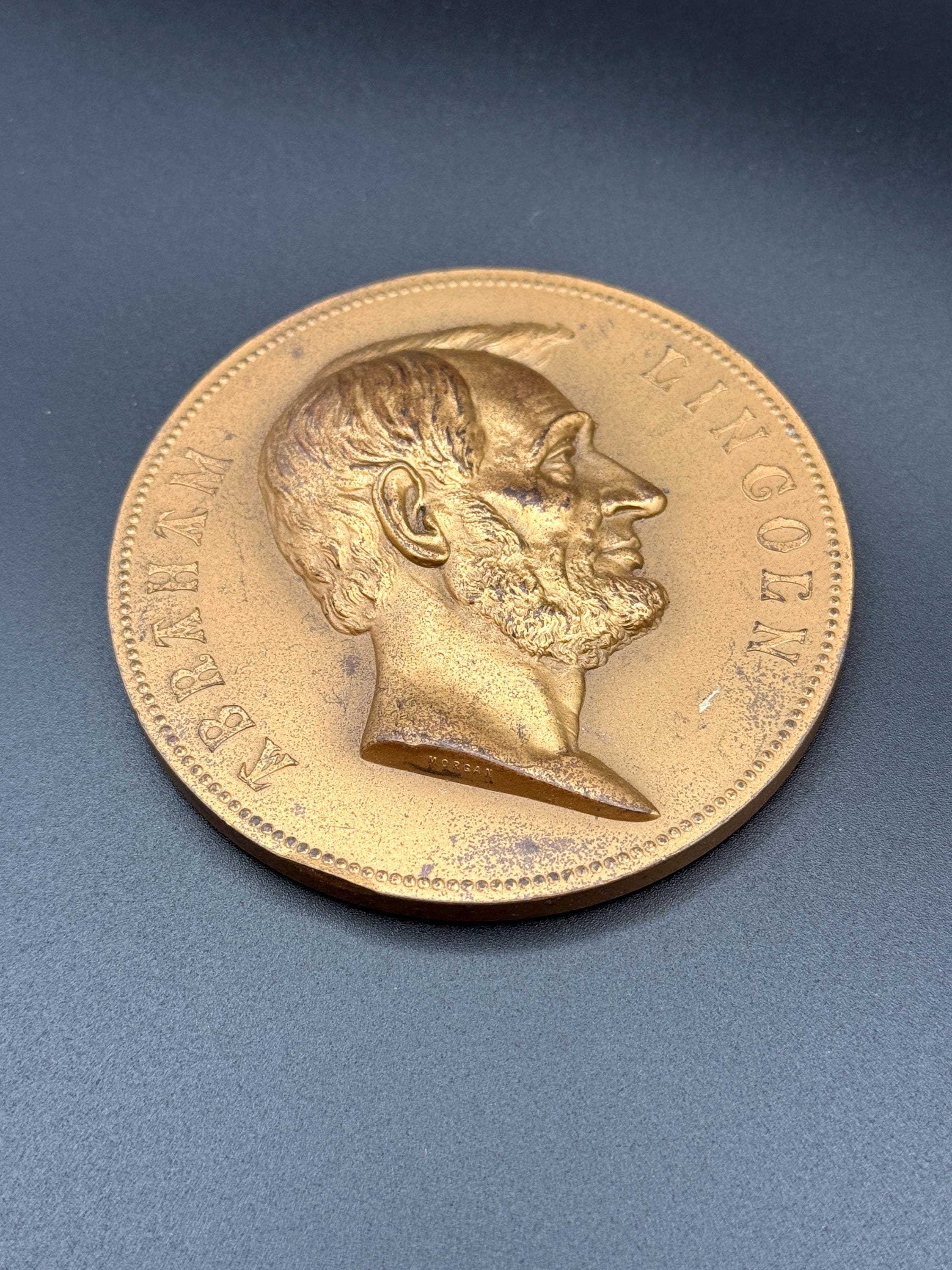 アブラハムリンカーン　メダル　ヴィンテージ Lincoln medal - Etsy 日本