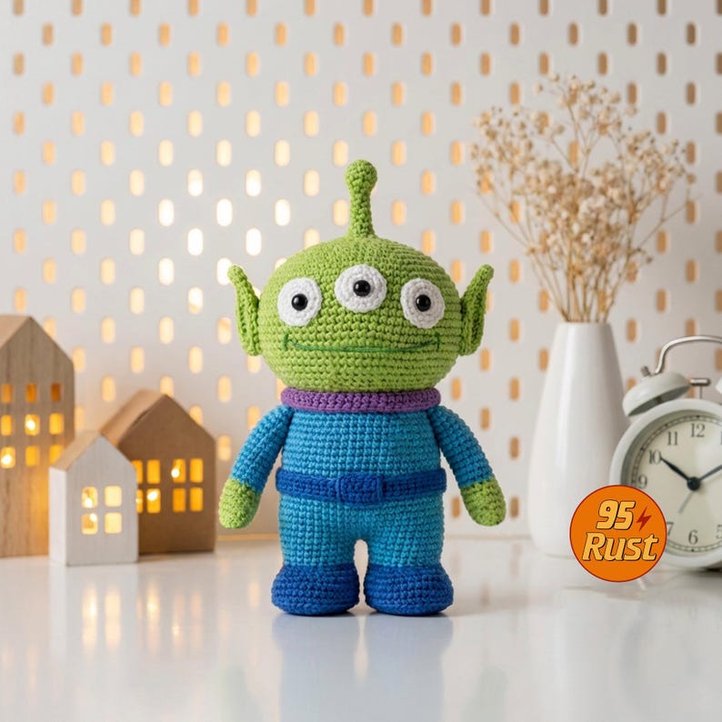 Zestaw szydełkowych lalek Toy Story, szeryf Woody i Buzz Amigurumi, pluszowe postacie z filmów Disneya, ręcznie robiona lalka szydełkowa, postacie z Toy Story zdjęcie 7