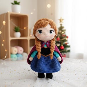 Elsa Anna and Friends Collection, Olaf Kristoff Sven Collection, Disney Frozen Movie Dolls, Disney Princess Stuffed Toys, Handmade Elsa Doll image 3