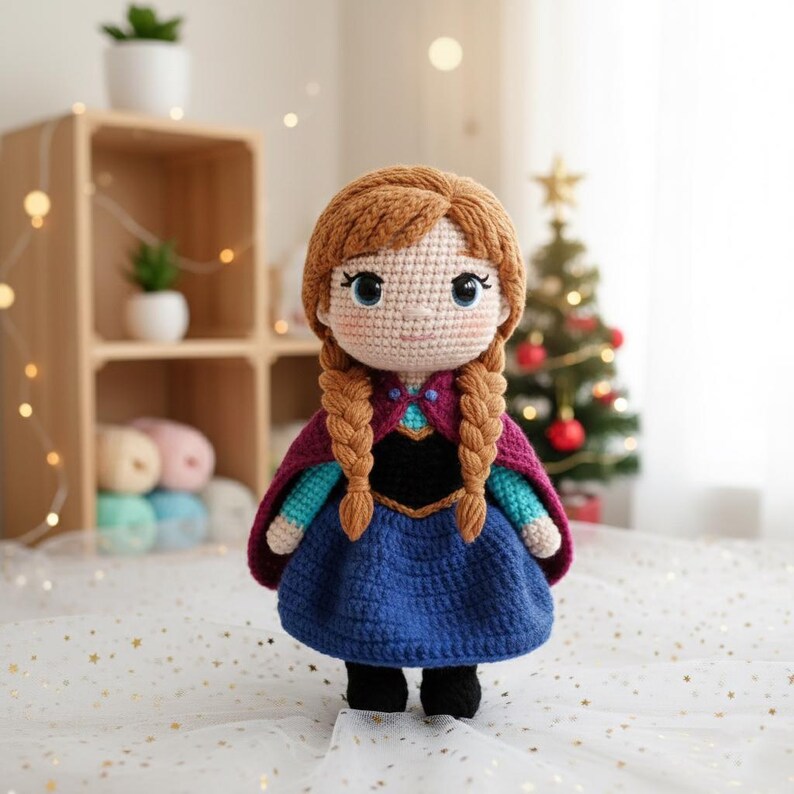 Elsa Anna and Friends Collection, Olaf Kristoff Sven Collection, Disney Frozen Movie Dolls, Disney Princess Stuffed Toys, Handmade Elsa Doll image 3