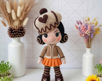 Ręcznie robiona na szydełku lalka Crumbelina, pluszowa zabawka Wreck It Ralph Amigurumi