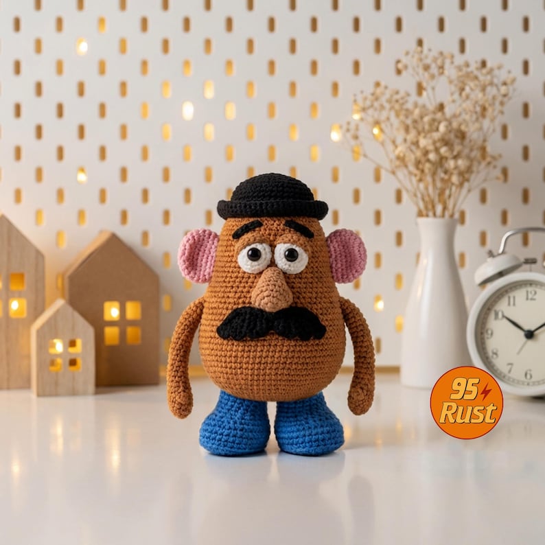 Zestaw szydełkowych lalek Toy Story, szeryf Woody i Buzz Amigurumi, pluszowe postacie z filmów Disneya, ręcznie robiona lalka szydełkowa, postacie z Toy Story zdjęcie 16