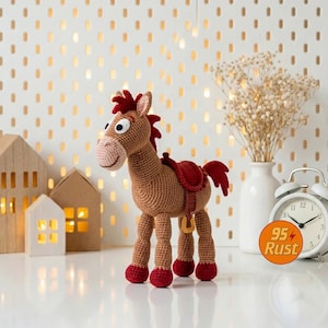 Zestaw szydełkowych lalek Toy Story, szeryf Woody i Buzz Amigurumi, pluszowe postacie z filmów Disneya, ręcznie robiona lalka szydełkowa, postacie z Toy Story zdjęcie 12