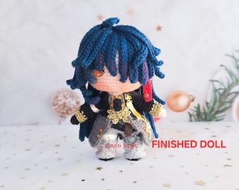 Szydełkowa lalka Blade Amigurumi, pluszowa szyna Honkai Star Rail