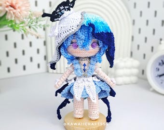 Lalka Shorekeeper Amigurumi, pluszowa lalka szydełkowa Wuthering Waves